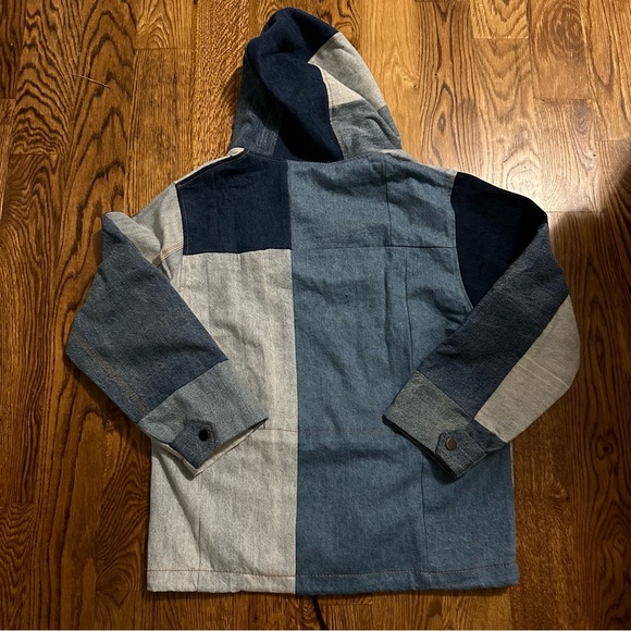 Mnml denim patchwork pullover - Picture 2 of 3